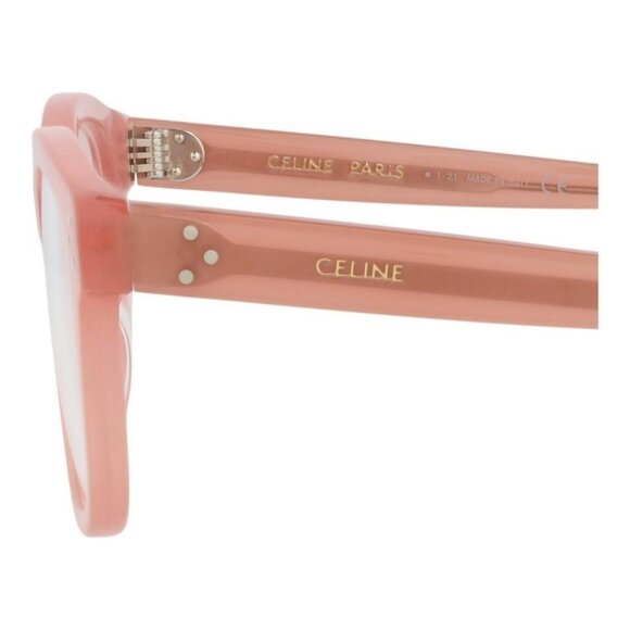 Celine Womens Square/Rectangle Pink Pink Transparent Fashion Designer Eyewear - Picture 4 of 4
